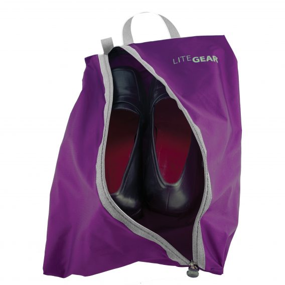 lilac shoes and bag